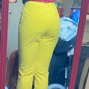 Yellow gold straight jeans